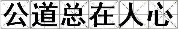 公道總在人心