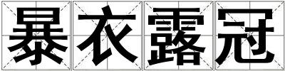 暴衣露冠