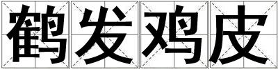 鶴發(fā)雞皮