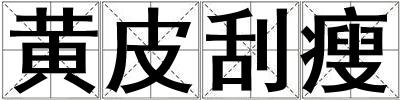 黃皮刮瘦