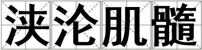 浹淪肌髓