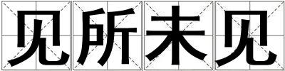 見所未見