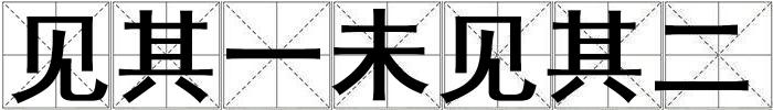 見其一未見其二
