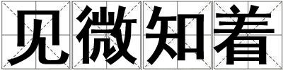 見微知著