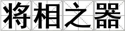 將相之器