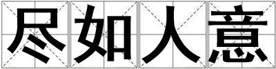 盡如人意