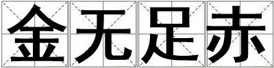 金無足赤