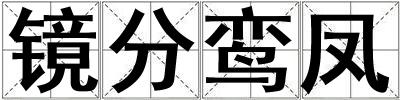 鏡分鸞鳳