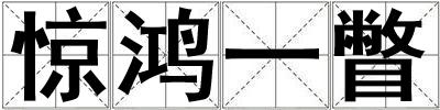 驚鴻一瞥