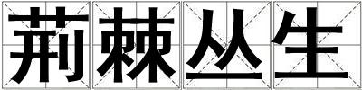 荊棘叢生