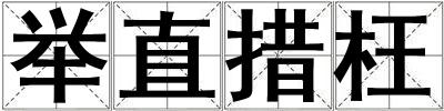 舉直措枉