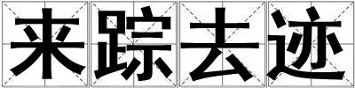 來蹤去跡