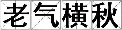 老氣橫秋