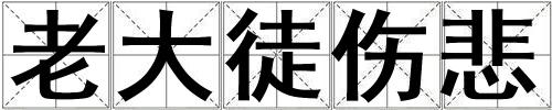 老大徒傷悲