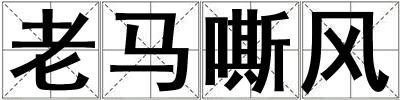 老馬嘶風