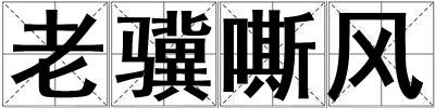 老驥嘶風(fēng)