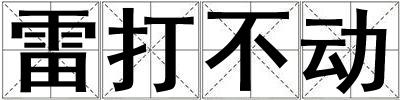 雷打不動