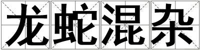 龍蛇混雜