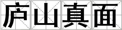 廬山真面