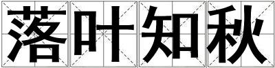 落葉知秋