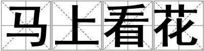 馬上看花