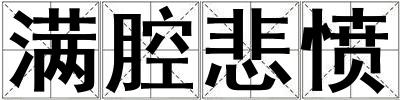 滿腔悲憤