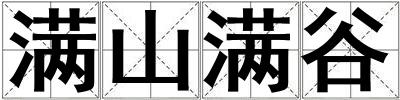 滿山滿谷