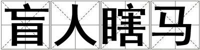盲人瞎馬