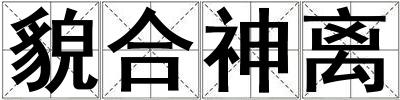 貌合神離