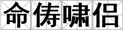 命儔嘯侶