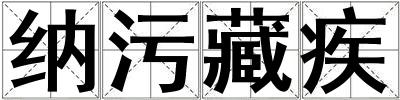 納污藏疾