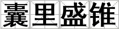 囊里盛錐