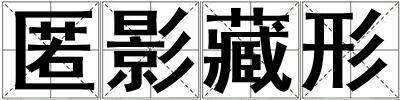 匿影藏形