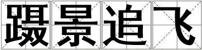 躡景追飛