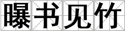 曝書見竹