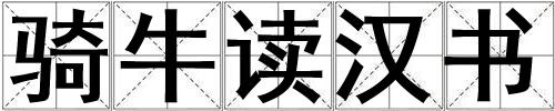 騎牛讀漢書