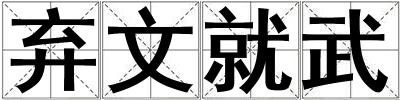 棄文就武