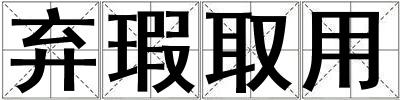 棄瑕取用