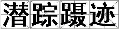 潛蹤躡跡