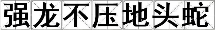強(qiáng)龍不壓地頭蛇