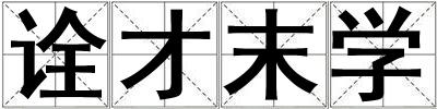 詮才末學