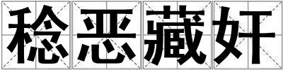 稔惡藏奸