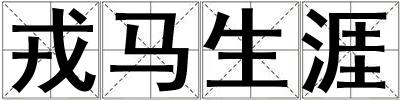 戎馬生涯