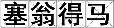 塞翁得馬