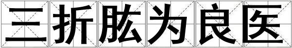三折肱為良醫