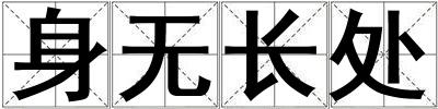 身無長處