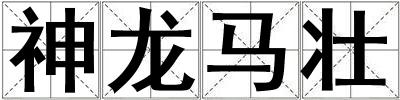 神龍馬壯