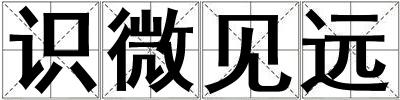 識微見遠