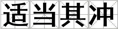 適當其沖
