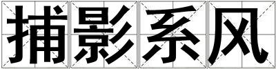 捕影系風